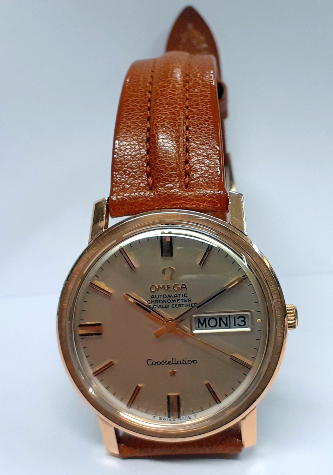 Rose Gold Capped Omega Constellation