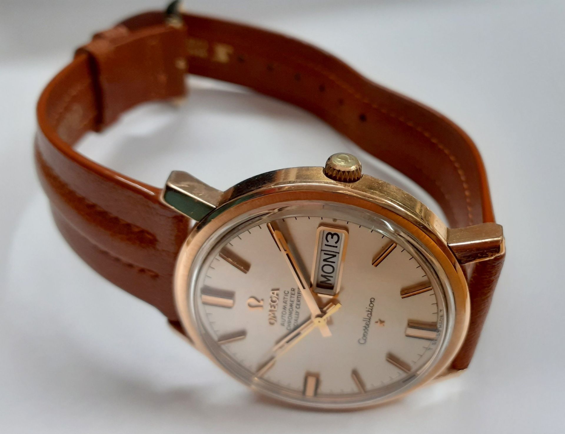 Rose Gold Capped Omega Constellation - Image 3 of 7