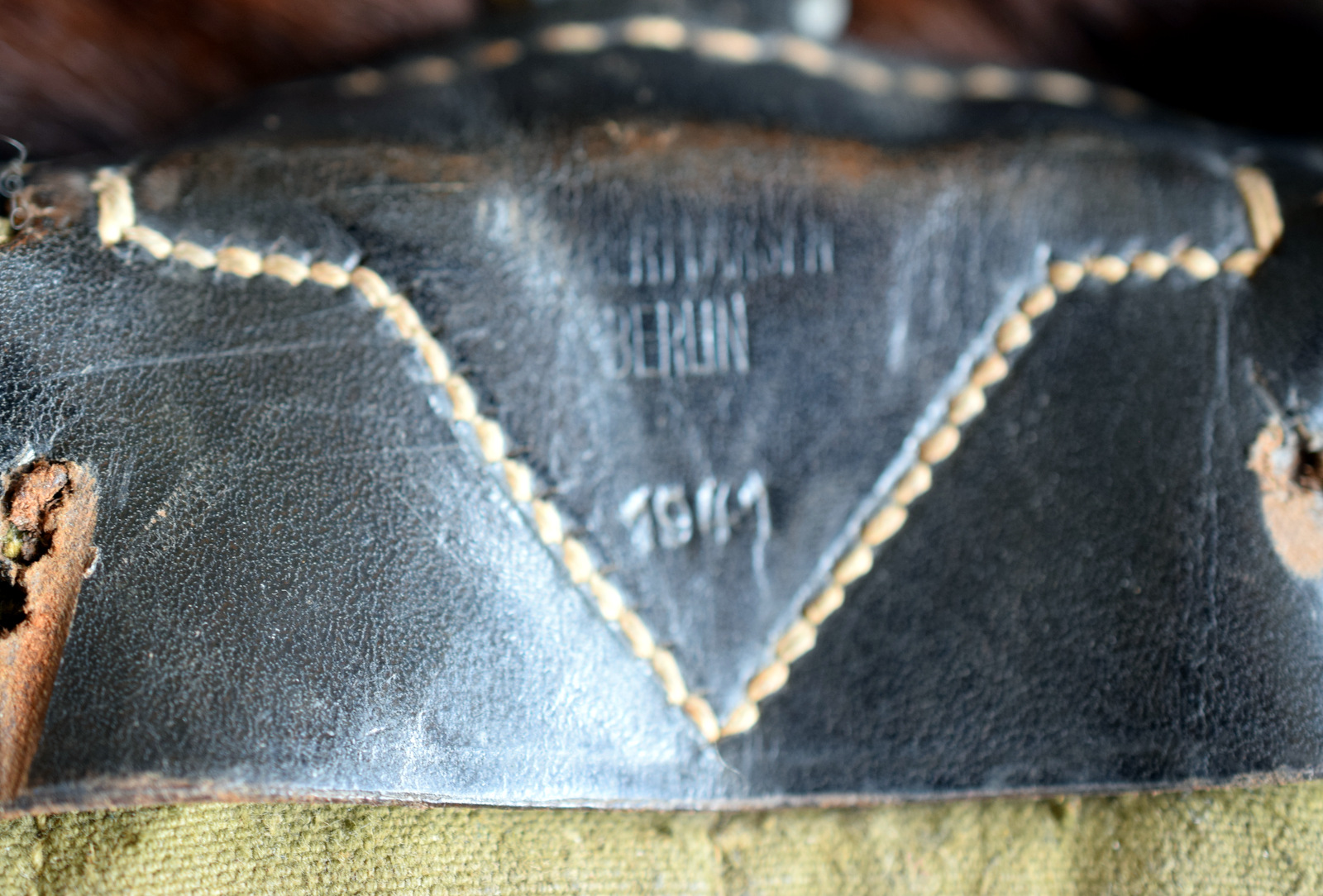 WW2 German Pony Fur Tournister Backpack 1941 - Image 4 of 4