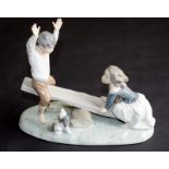 Lladro See-Saw Figures