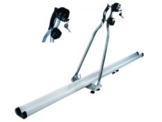 2 X Aluminium Pro Deluxe Roof Bicycle Carrier Wth Lock (Zzny007)