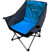 4 X Foam Padded Bucket Camping Chair With Drink Holders In Carry Bag (Zzctbc)