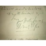 Edward Elgar Handwritten Signed Autograph Letter to Catherine Underwood