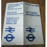 Original World Cup 1966 item issued in connection with London Tubes & Trains