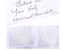 Sir Winston Churchill, handwritten and signed letter dated November 22nd 1904