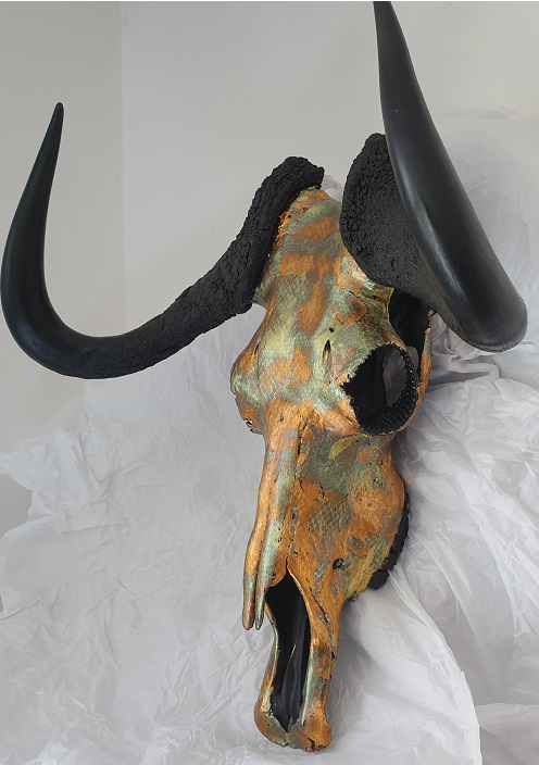 Bespoke Animal SKULL SCULPTURE 'ANEVAY' Sculpture by Scott Hendrie - Image 6 of 7