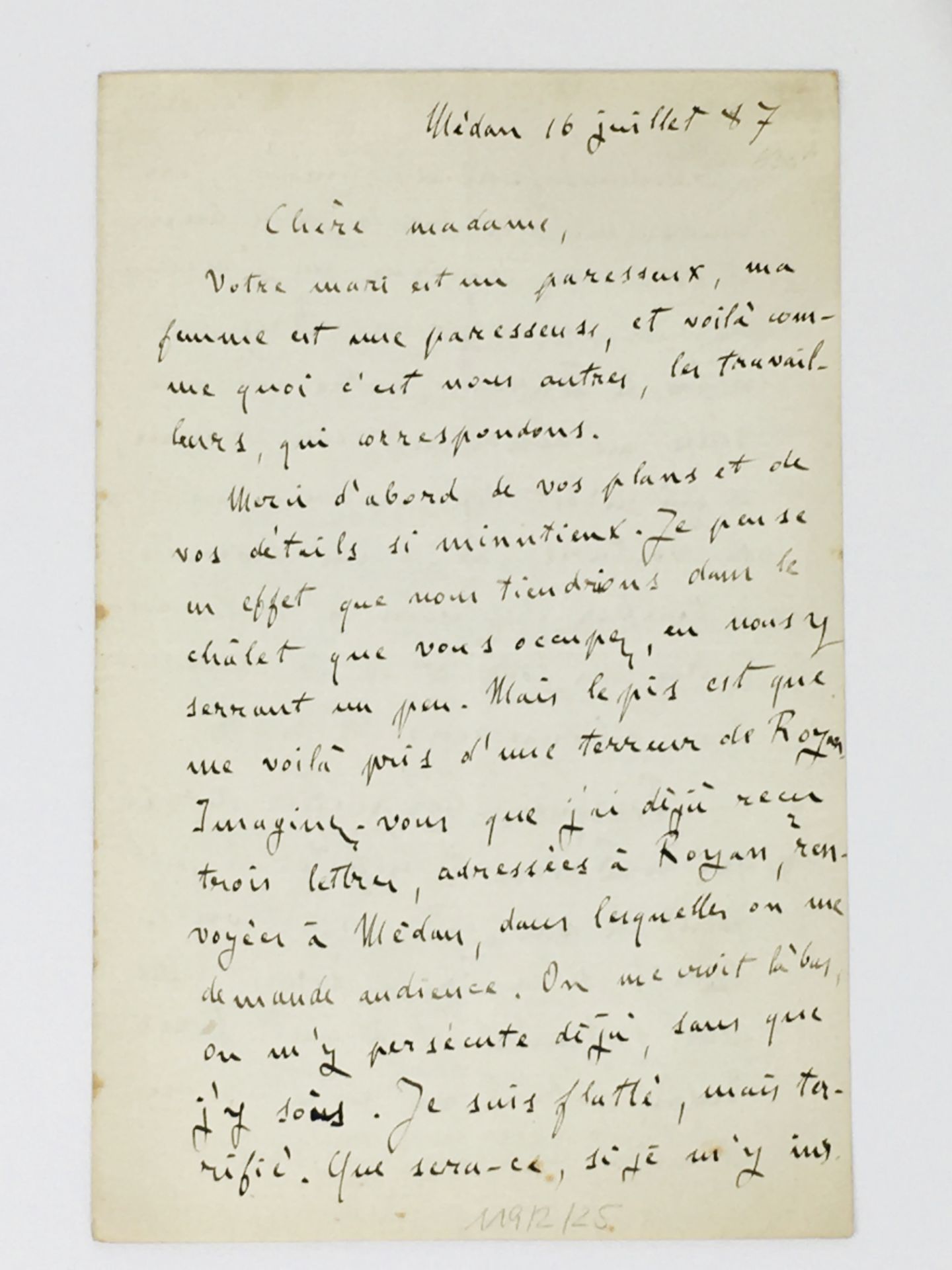 Emile Zola - Inscribed First Edition of Nana and a handwritten 4 page letter to M Charpentier - Image 10 of 12