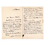 Lucien Pissarro French Painter Signed Autograph letter about Camille Pissarro