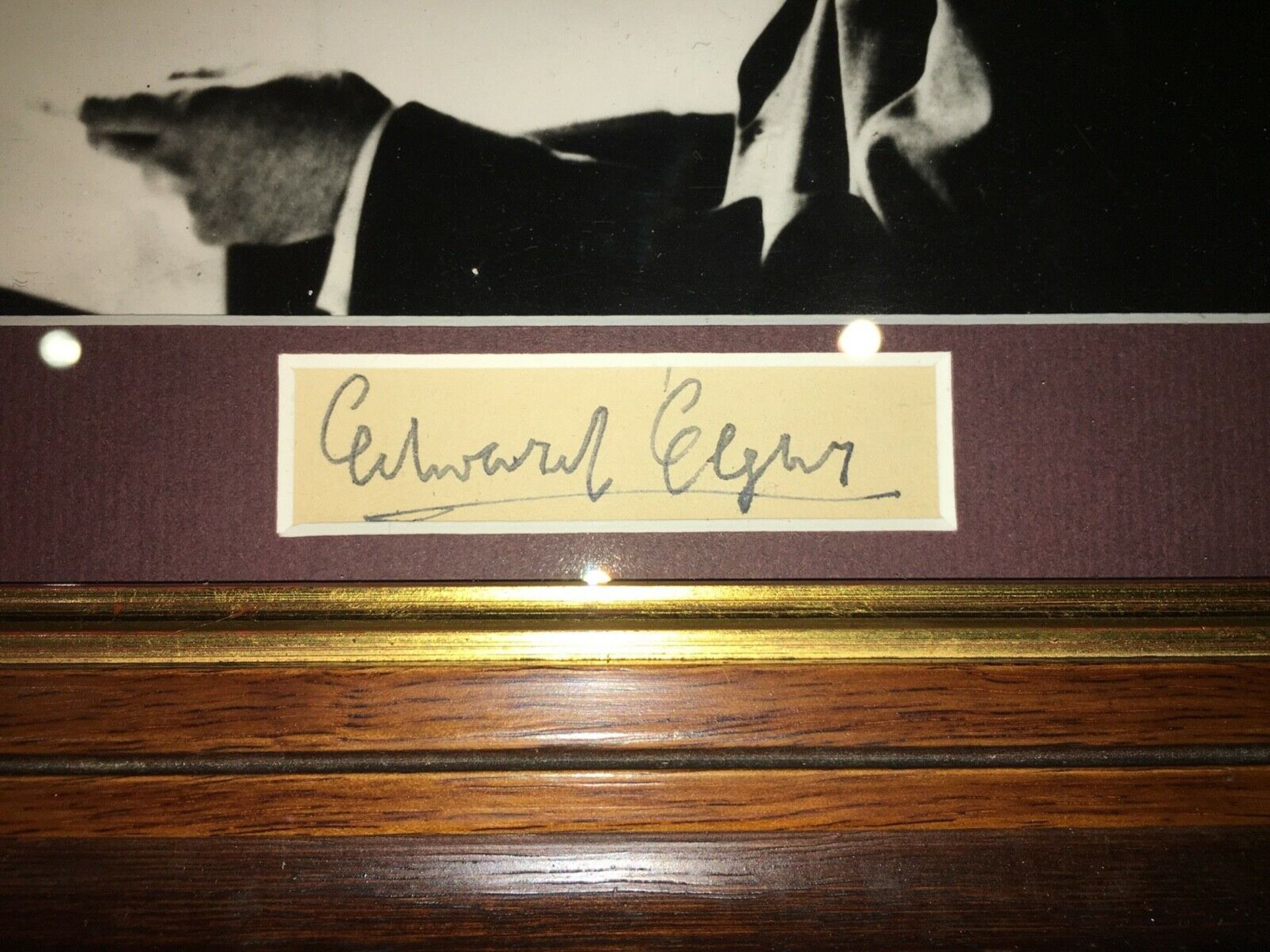 Edward Elgar Hand Signed Framed Autograph - Image 4 of 4