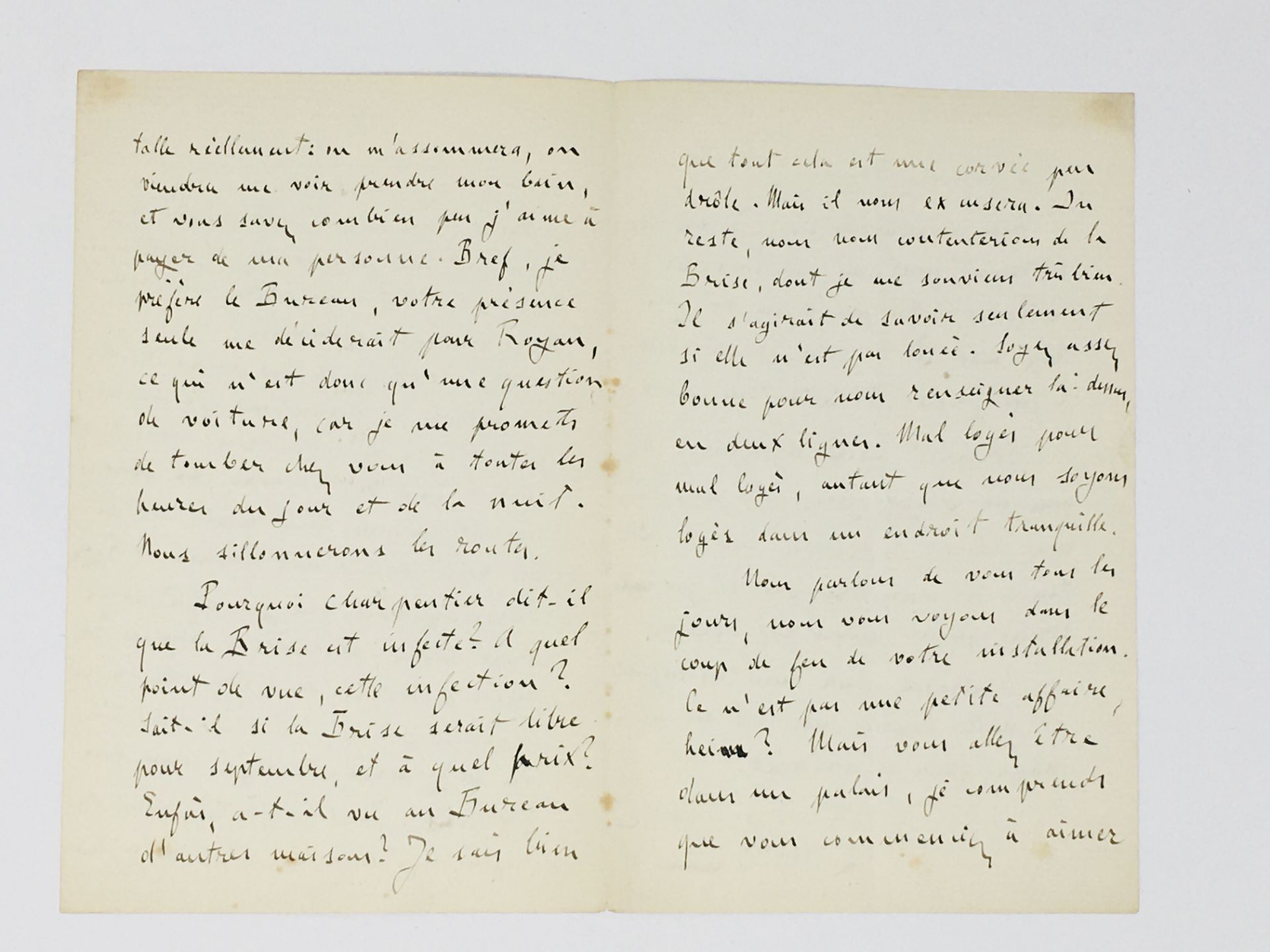 Emile Zola - Inscribed First Edition of Nana and a handwritten 4 page letter to M Charpentier - Image 11 of 12