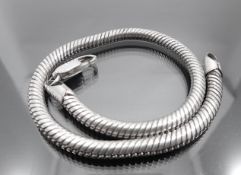 Silver snake chain bracelet