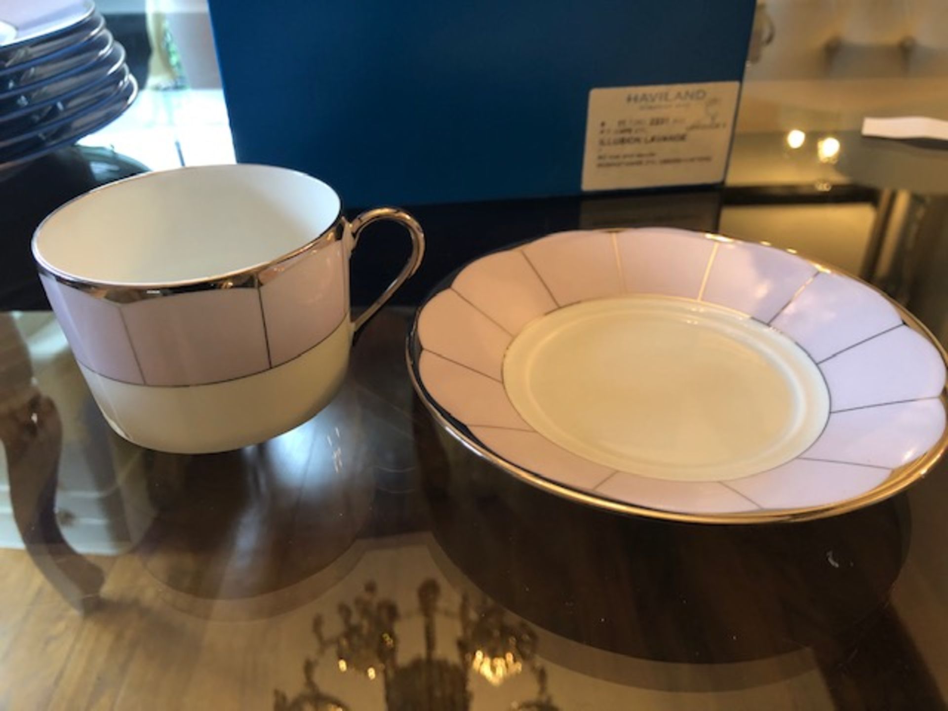 Havilland Dinner Service 'Haviland Limoges Illusion Lavender' - Image 19 of 26