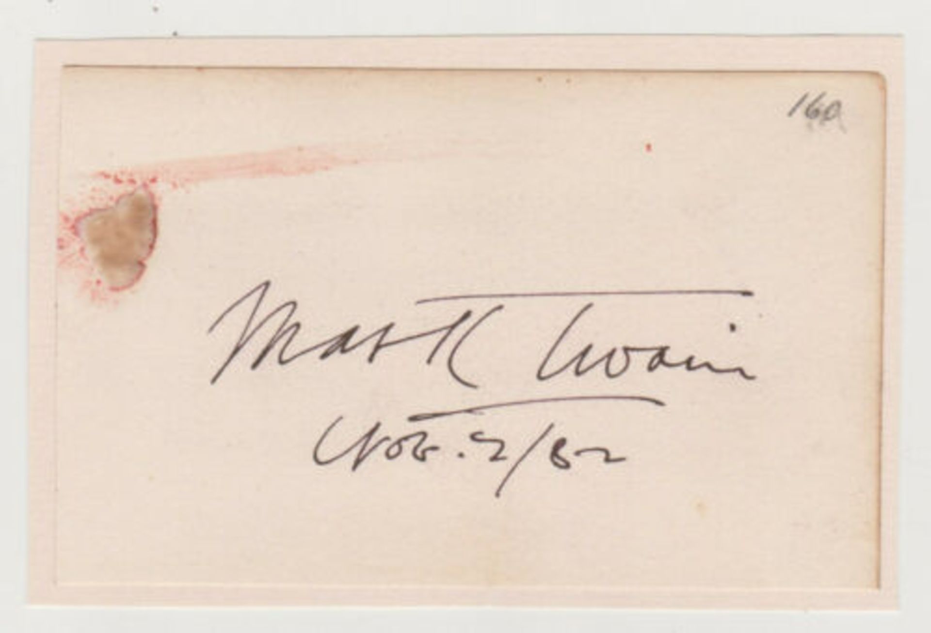 Mark Twain Signed Autograph Letter & Full Autograph (Samuel Clemens) - Image 3 of 4