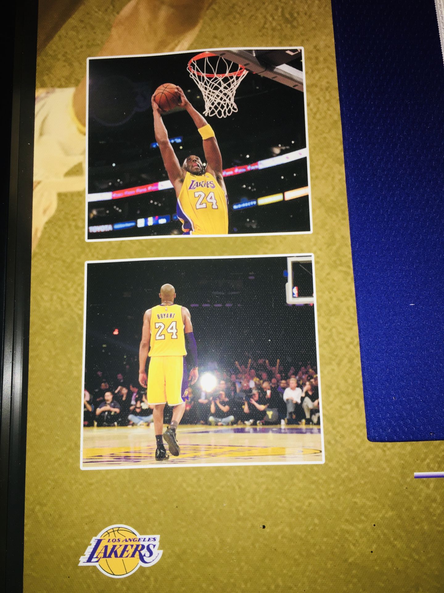 Kobe Bryant Hand Signed & Framed Los Angeles Lakers Jersey with Panini COA - Image 9 of 14