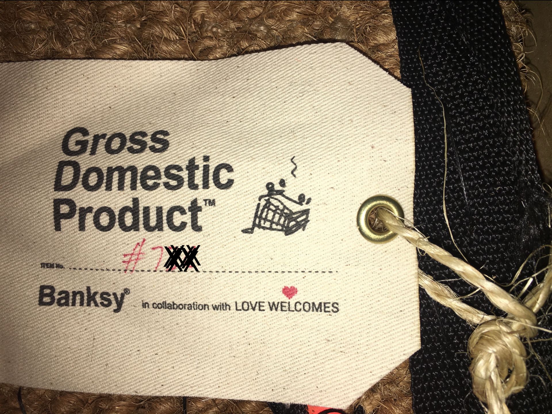 Official Banksy Gross Domestic Product X Love Welcomes Mat - Image 6 of 6
