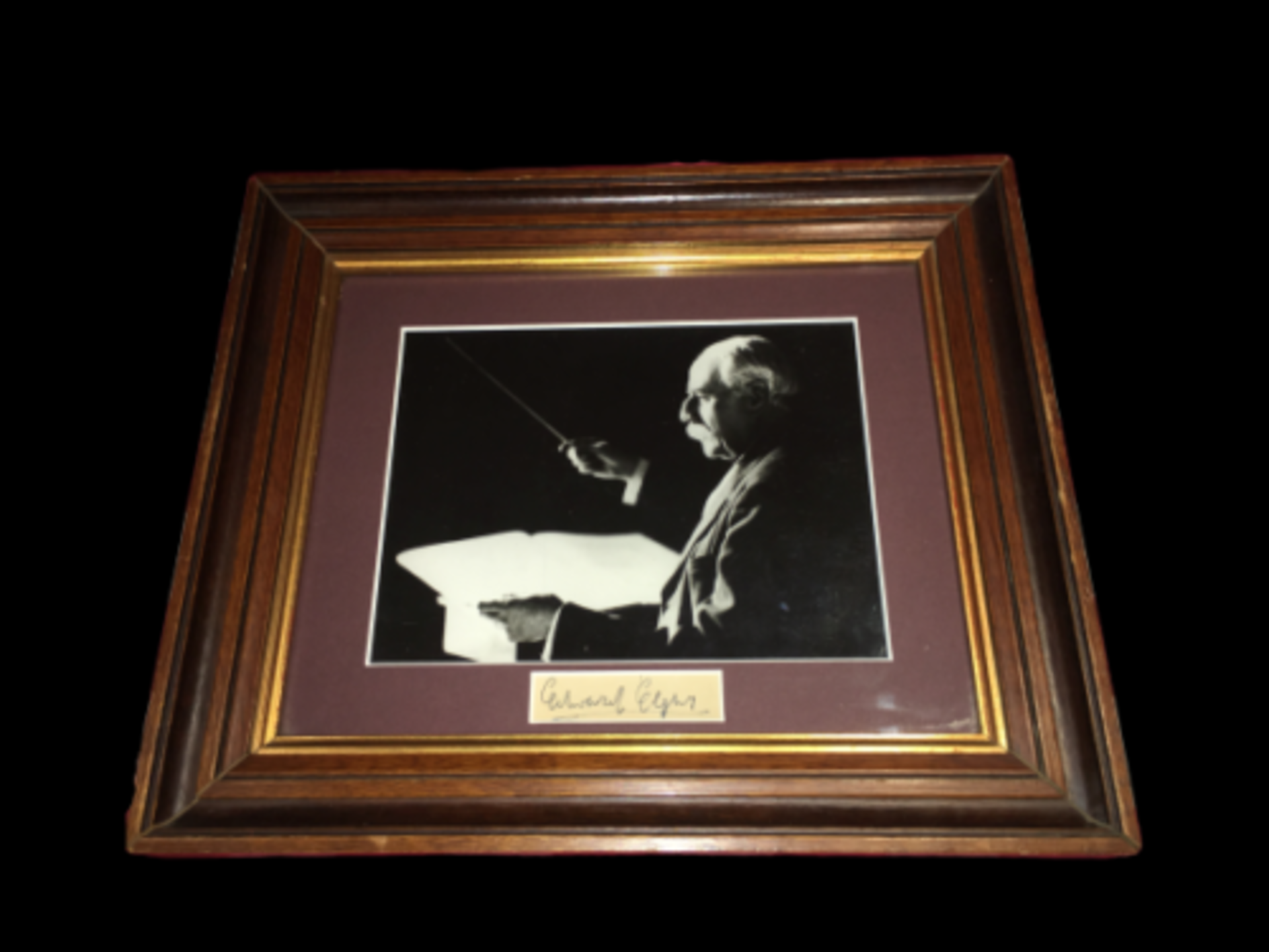 Edward Elgar Hand Signed Framed Autograph