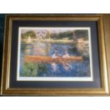 ‘The Skiff’ Framed Edition 115/375 Renoir Art Print