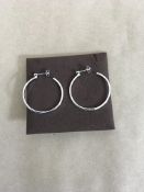 Hoop Diamond earrings