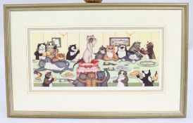 Linda Jane Smith Limited Edition Humorous Cat Print