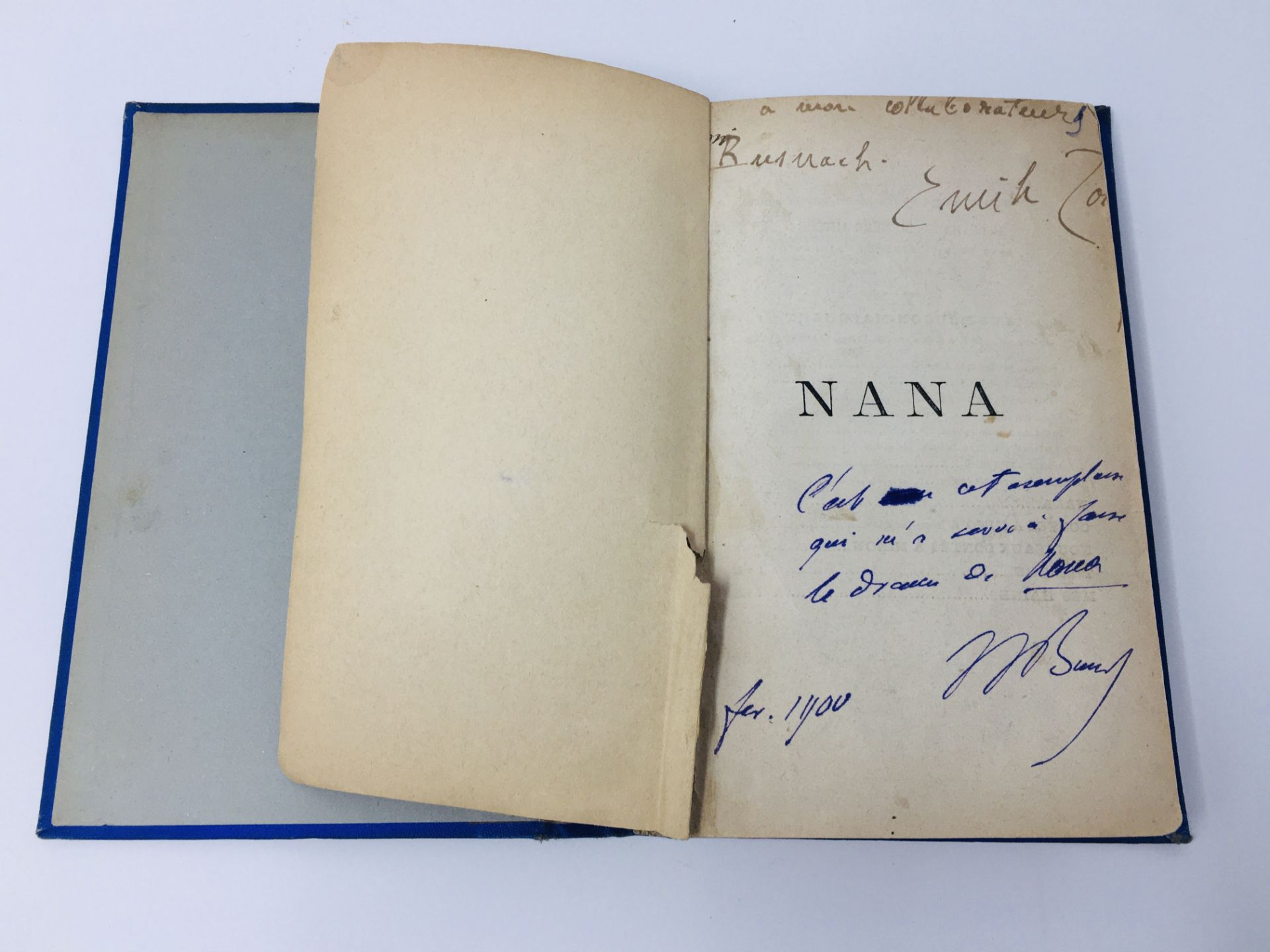 Emile Zola - Inscribed First Edition of Nana and a handwritten 4 page letter to M Charpentier - Image 6 of 12