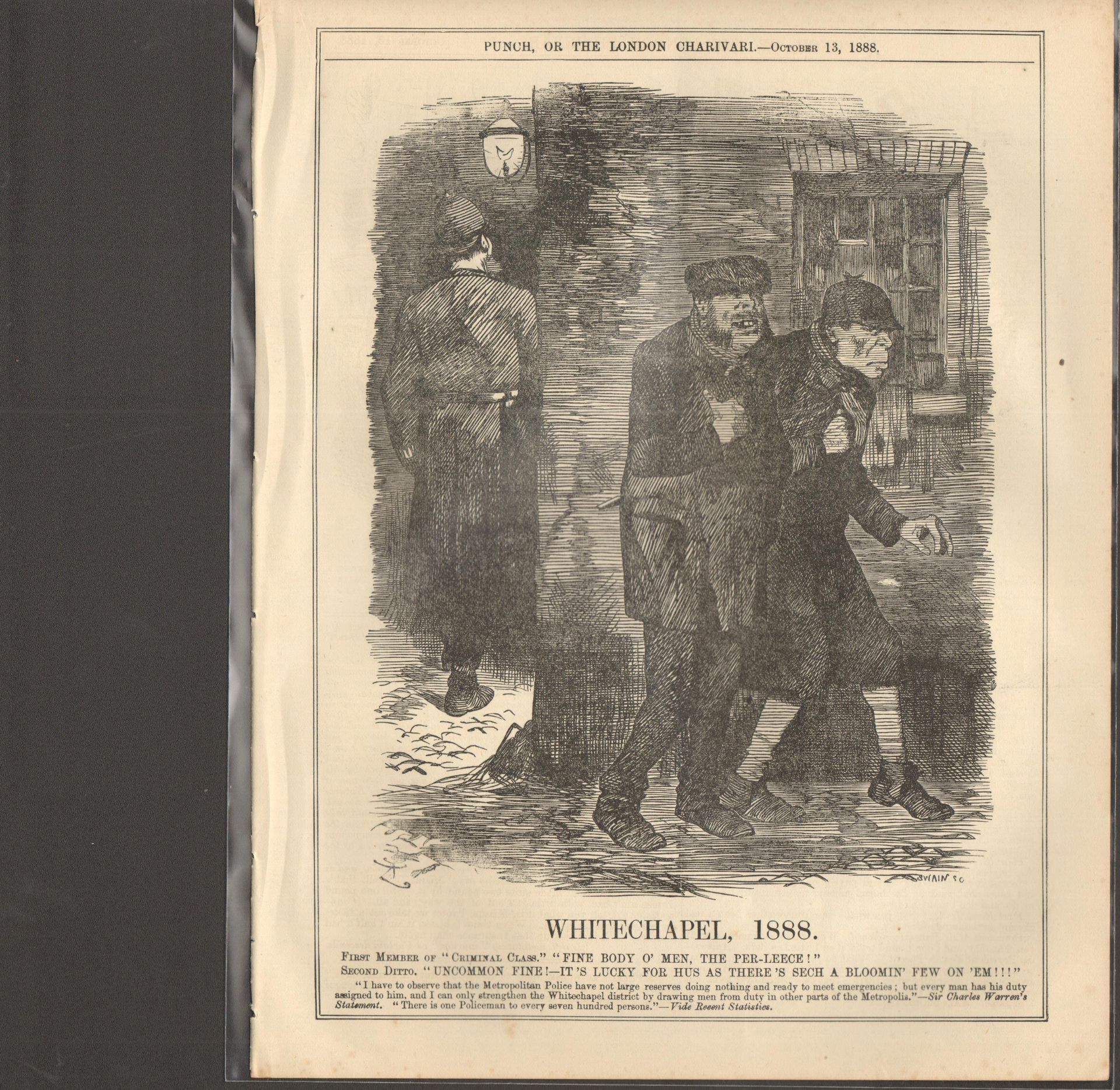 Jack The Ripper Original print Whitechapel 1888