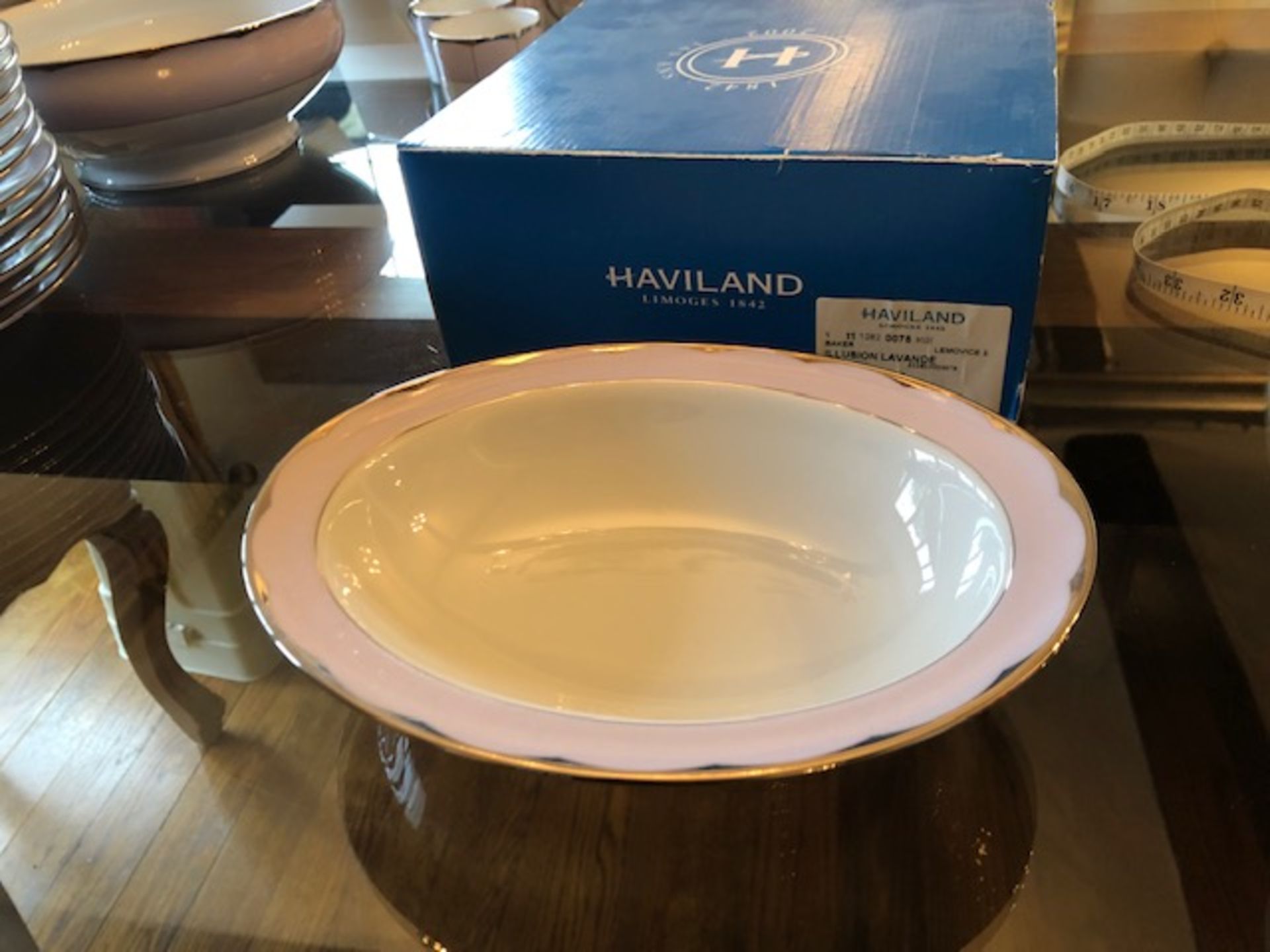 Havilland Dinner Service 'Haviland Limoges Illusion Lavender' - Image 12 of 26