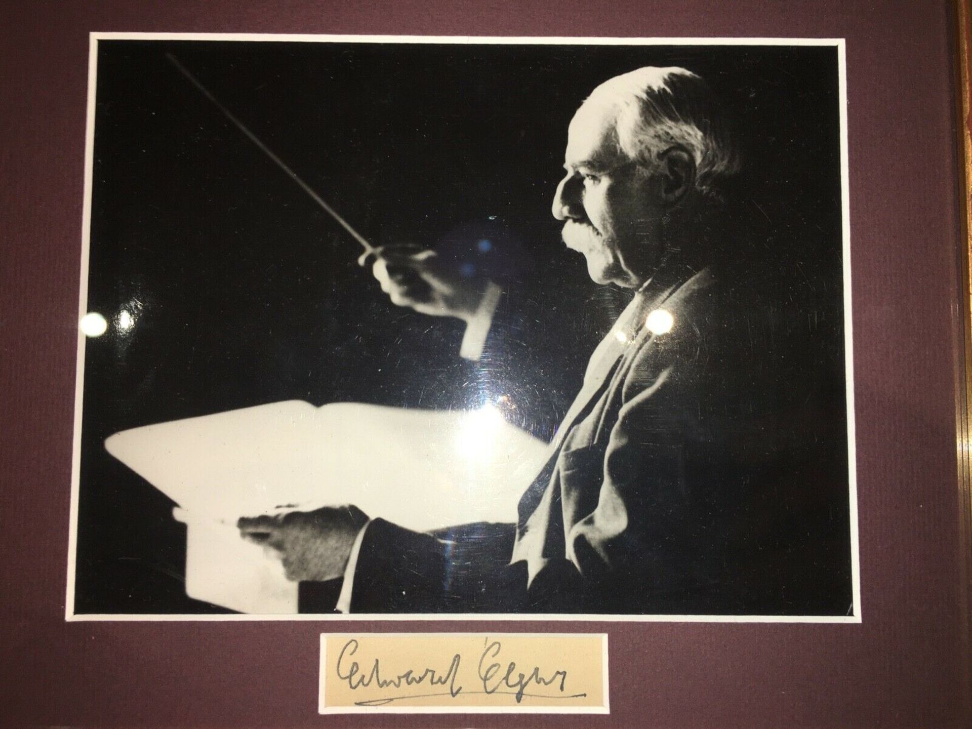 Edward Elgar Hand Signed Framed Autograph - Image 2 of 4