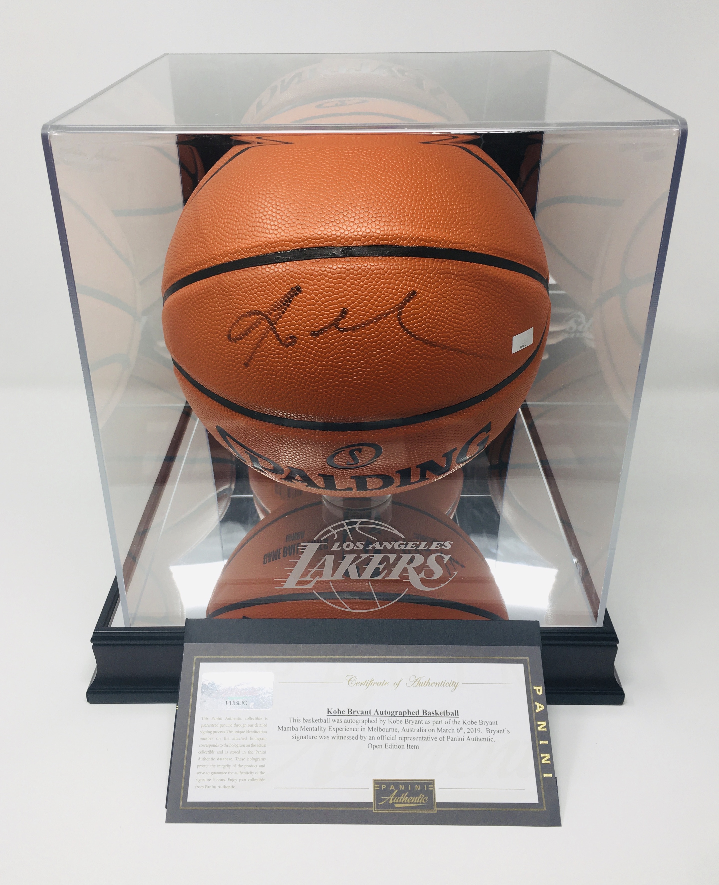 Kobe Bryant & Shaquille O'Neal Hand Signed Spalding Basketballs With Panini COA - Image 3 of 24