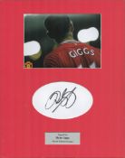 Ryan Giggs Signed Mounted Display