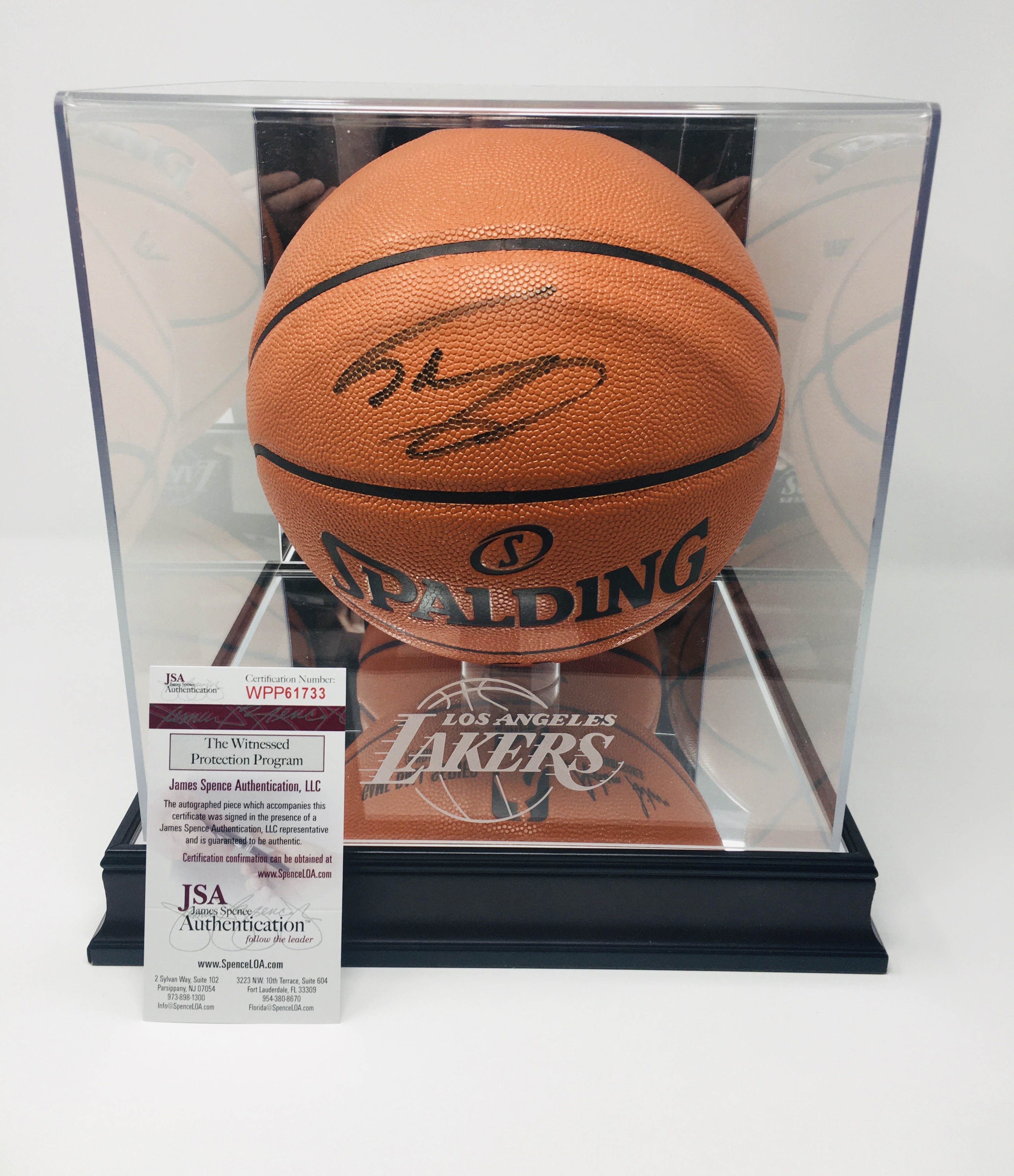 Kobe Bryant & Shaquille O'Neal Hand Signed Spalding Basketballs With Panini COA - Image 13 of 24