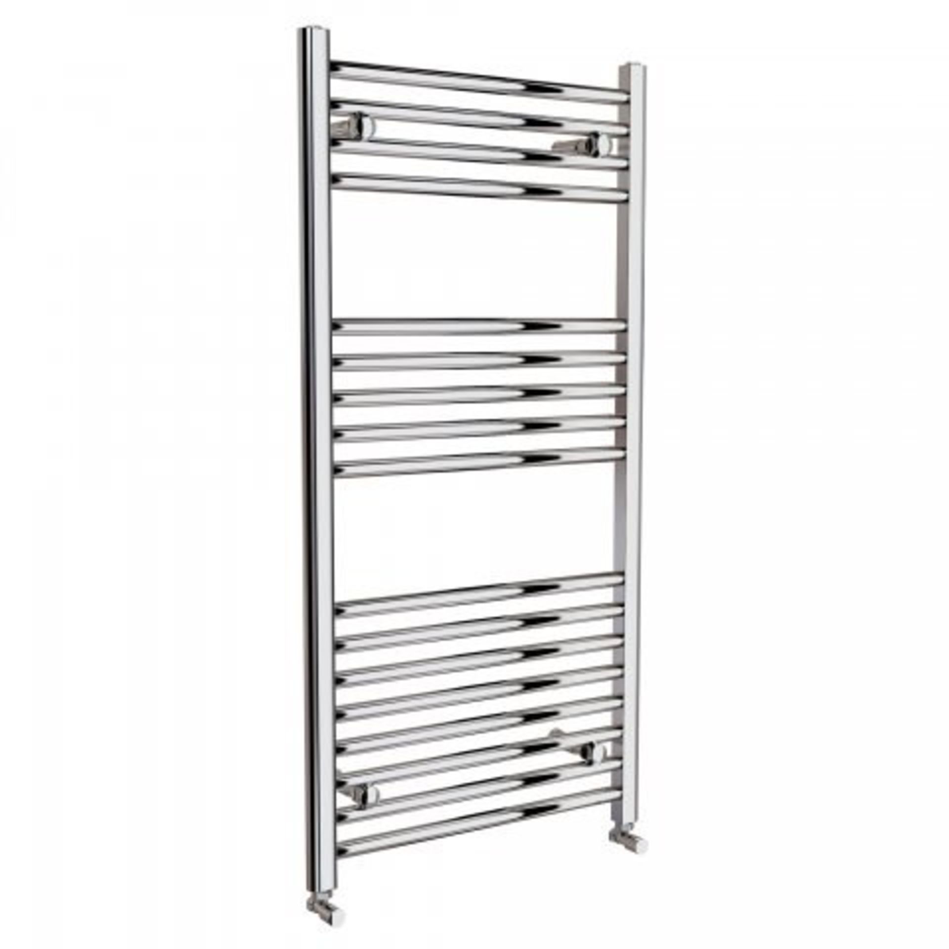 BRAND NEW BOXED 1200x600mm - 20mm Tubes - Chrome Heated Straight Rail Ladder Towel Radiator. R... - Image 3 of 4