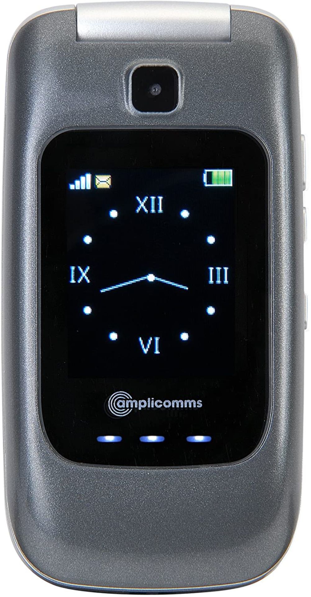 (M40) Amplicomms PowerTel M7500 Silver Amplified Mobile Phone Easy to use with large illuminate... - Image 2 of 3
