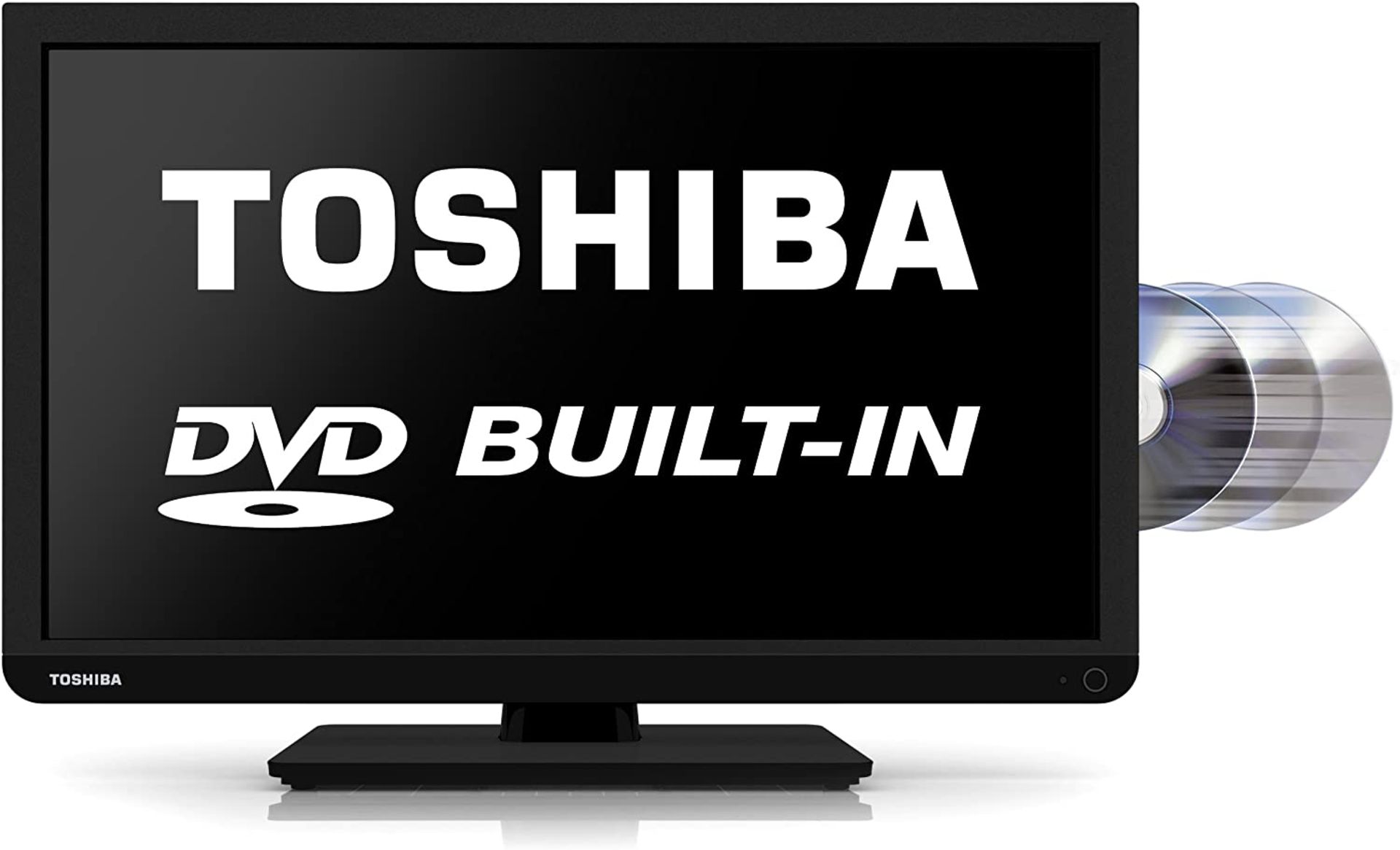 (M30) Toshiba 22D1333B 22-inch Widescreen 1080p Full HD LED TV with Built-In DVD Player [Energy...