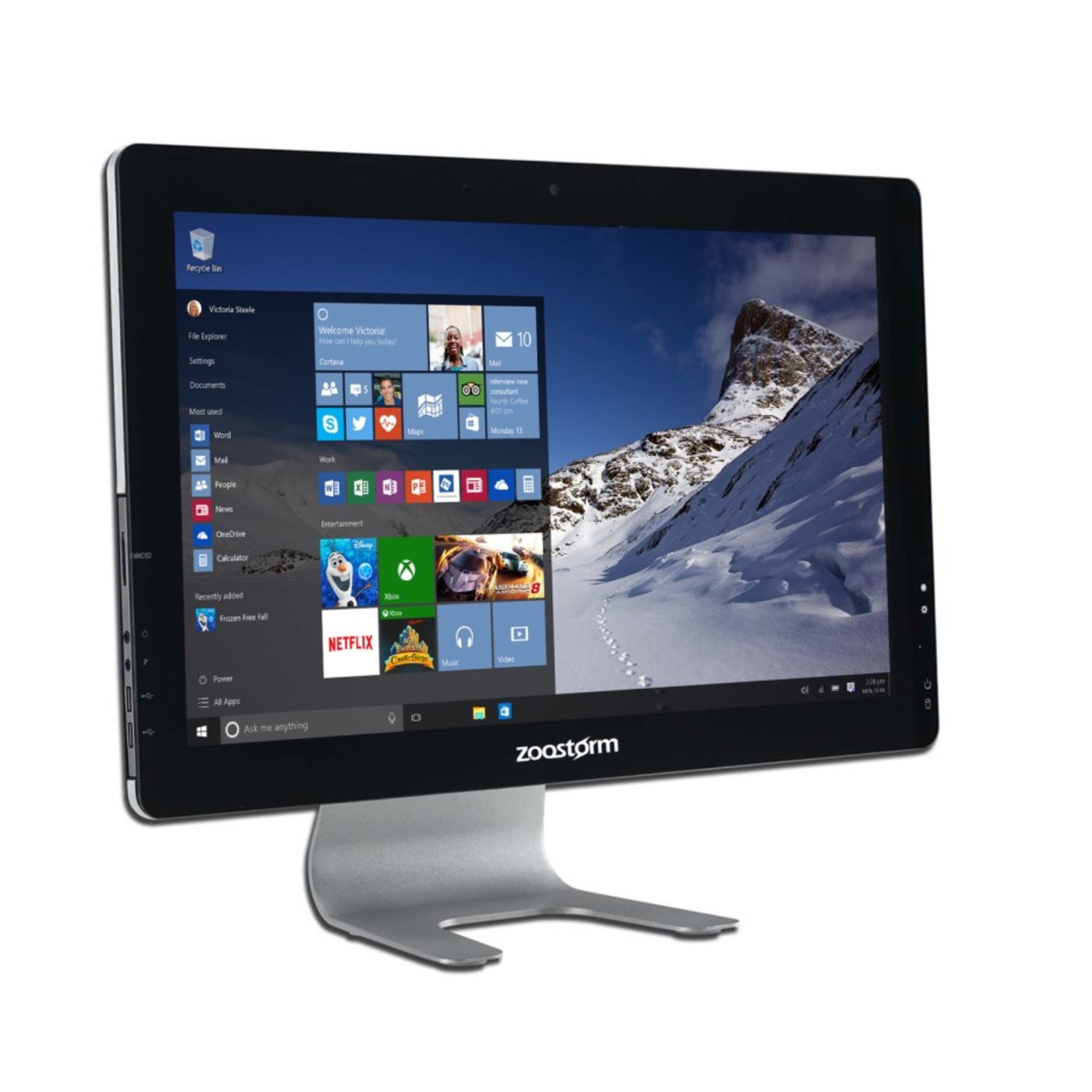 (72) 1 x Grade B - Zoostorm Vision Core i3-4170 8GB 1TB DVD-RW 21.5 Inch Windows 10 All in - Image 4 of 4