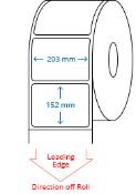 White Thermal Transfer Labels 152.4x203.2mm 40 Rolls