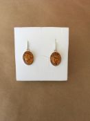 Amber earrings