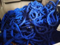 Expandable garden hoses - approximately 160 units, different sizes
