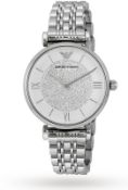 EMPORIO ARMANI GIANNI T-BAR STAINLESS STEEL LADIES WATCH AR1925