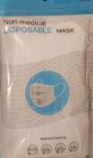 BRAND NEW PPE DISPOSABLE FACE MASK 3PLY SEALED AS 10 PER PACK X 3000