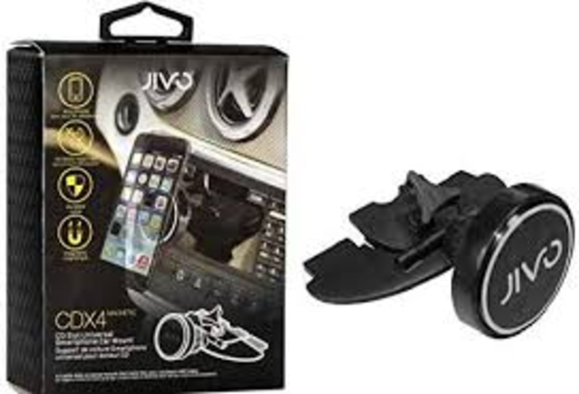 JIVO CDX4 Universal Magnetic In Car Phone Mount Holder Any Phone New UK x 25 - Image 2 of 2