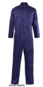 8 X ST Men's boiler suit overall coverall workwear stud or zip front.