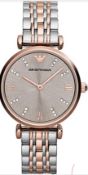 Emporio Armani AR1840 Two Toned Silver & Rose Gold Women's Watch