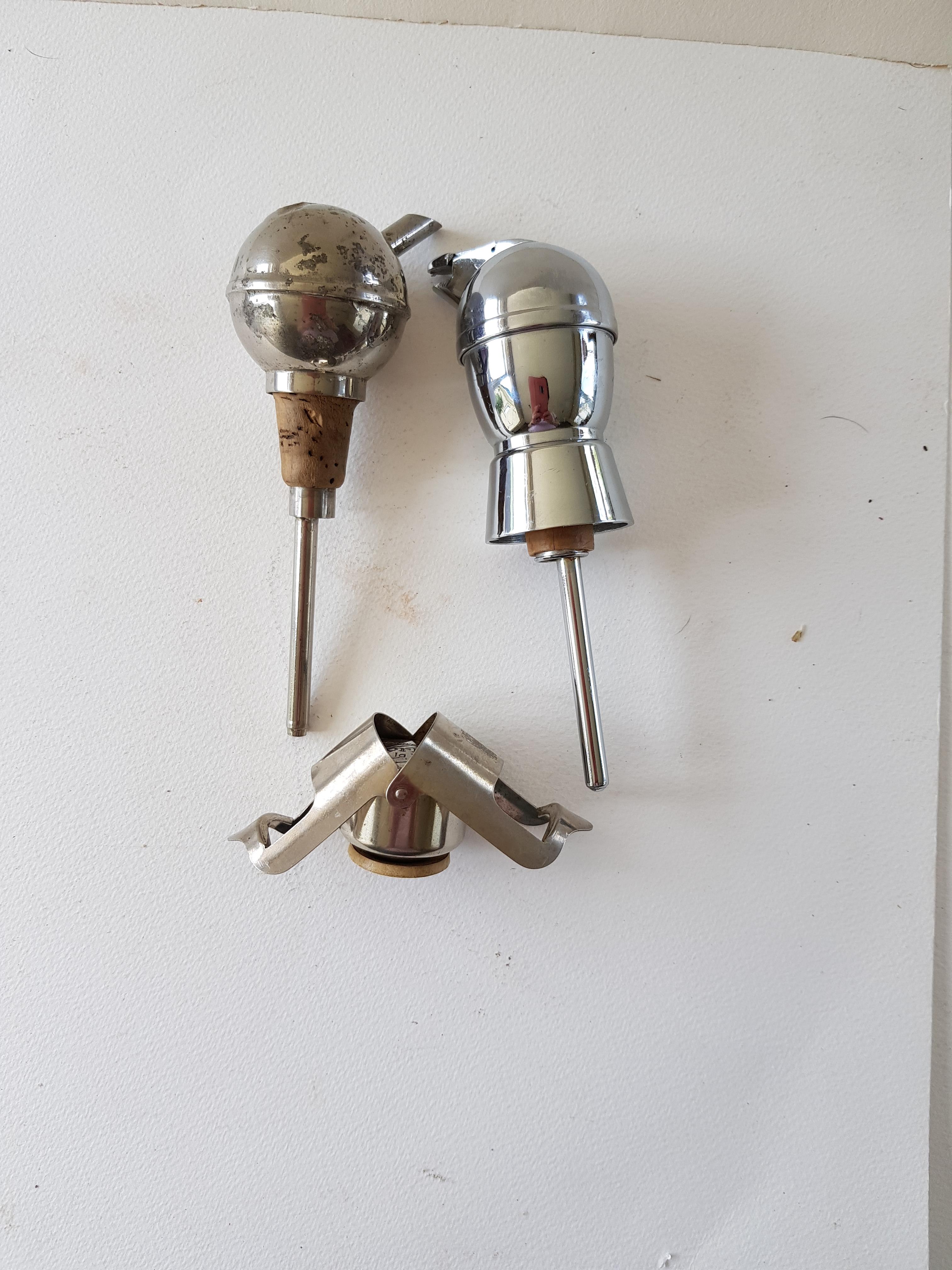 White Metal Spirit Pourers - Image 2 of 2