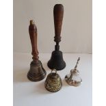 Vintage School Bells And 2 Others