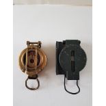 2 Vintage Compasses