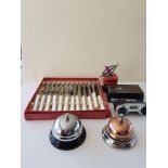 Collection, Fish Knives, Forks, Desk Bells, Gyroscope And Sport Lense