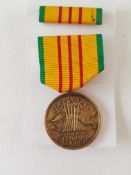 USA Republic Of Vietnam Service Medal And Ribbon