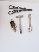 Grape Scissors, Sugar Tongs And Collectables