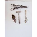 Grape Scissors, Sugar Tongs And Collectables