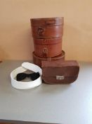 Vintage Leather Collar Boxes